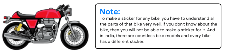 Bike sticker design